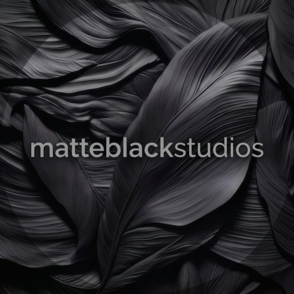 Matteblackstudios brand leaf texture.